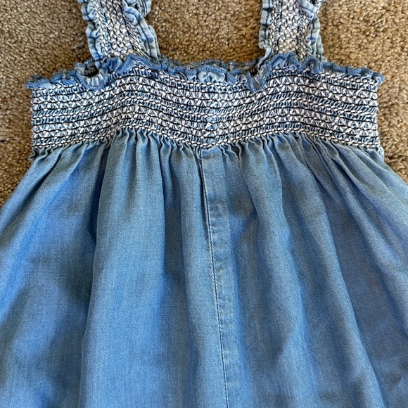 Pink Chicken- Chambray Wide Leg Romper - Picture 2 of 4